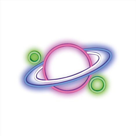 Forever Neon Plexi LED Planet Multicolor lámpara neón