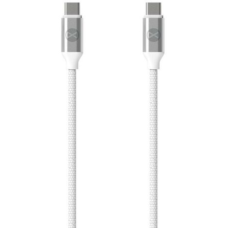 FOREVER USB-C ZU USB-C Datenkabel Ladekabel 1,2M 3A 20W Weiß
