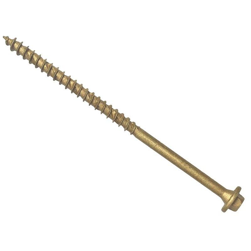Forgefix - Hexagonal/TORX Compatible Timber T30 Screws Tan 7x100mm Tub 50 FORTF710