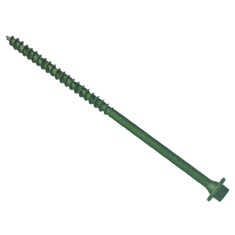 ForgeFix T30 Hex Head Timber Screws - Green Elementech 2000, 7x65mm, Pack of 50