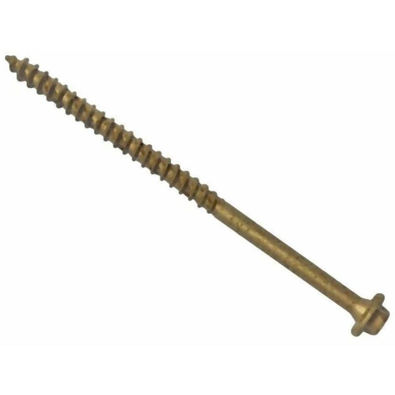Forgefix - Hexagonal/TORX Compatible Timber T30 Screws Tan 7x100mm Tub 50 FORTF710