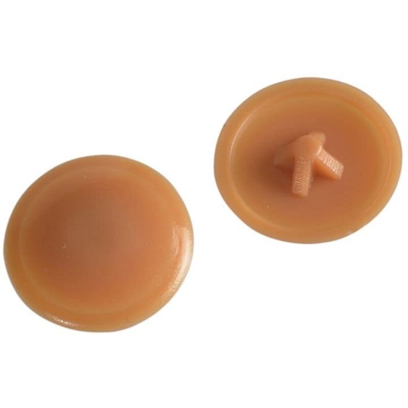 Forgefix - Pozi Compatible Cover Cap Light Brown No.6-8 Forge Pack 50 FORFPPCC4