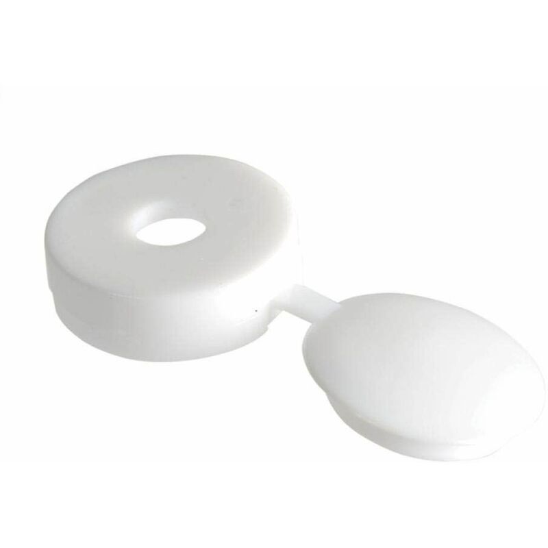 Hinged Cover Cap White No. 10-12 Bag 100 FORHCC0LM