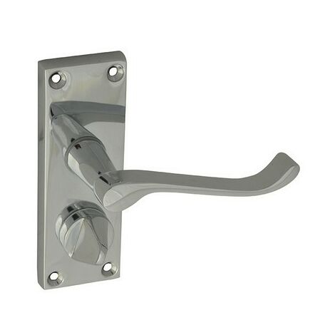 Forge FGEHPRIVSCCH Backplate Handle Privacy - Scroll Chrome Finish 102mm