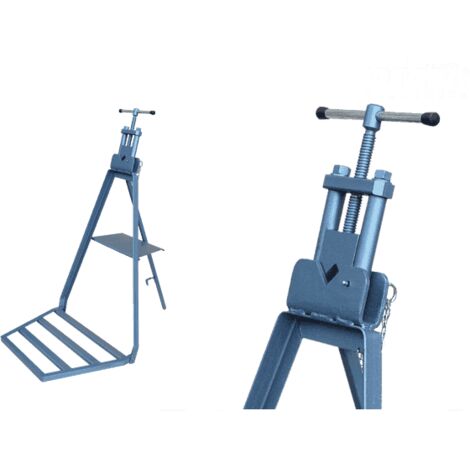 FORGE HYDRAULISCHER ROHRSCHRAUBSTOCK MIT STÄNDER