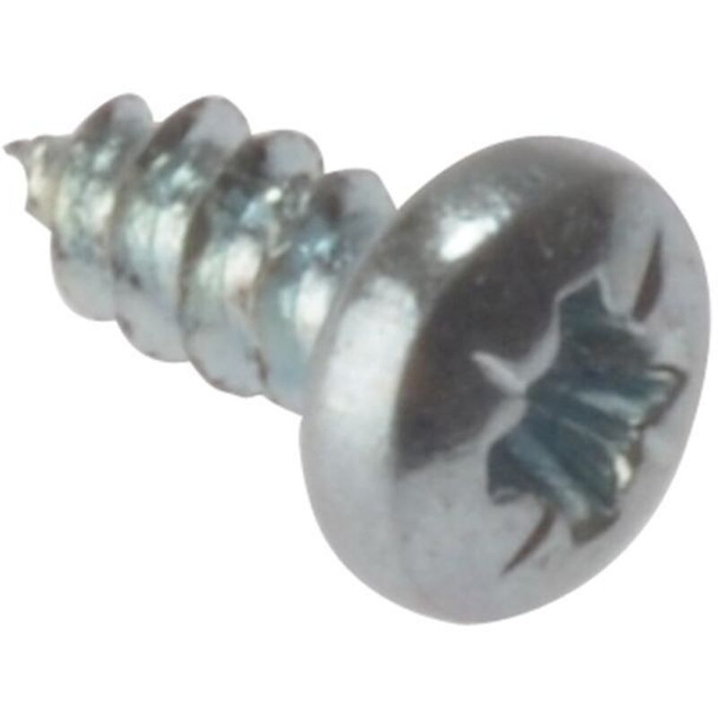 ForgeFix STPP126ZP Self-Tapping Screw Pozi Compatible Pan Head ZP 1/2in x 6 Box 200 FORSTP126Z
