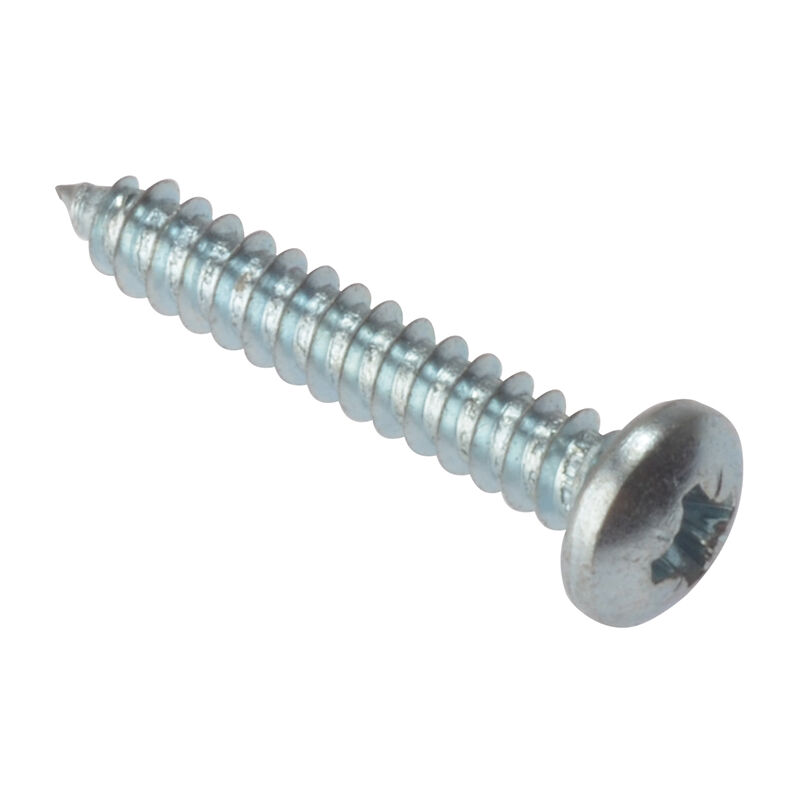 Forgefix - Self-Tapping Screw Pozi Compatible Pan Head zp 1in x 8 Box 200 FORSTP18