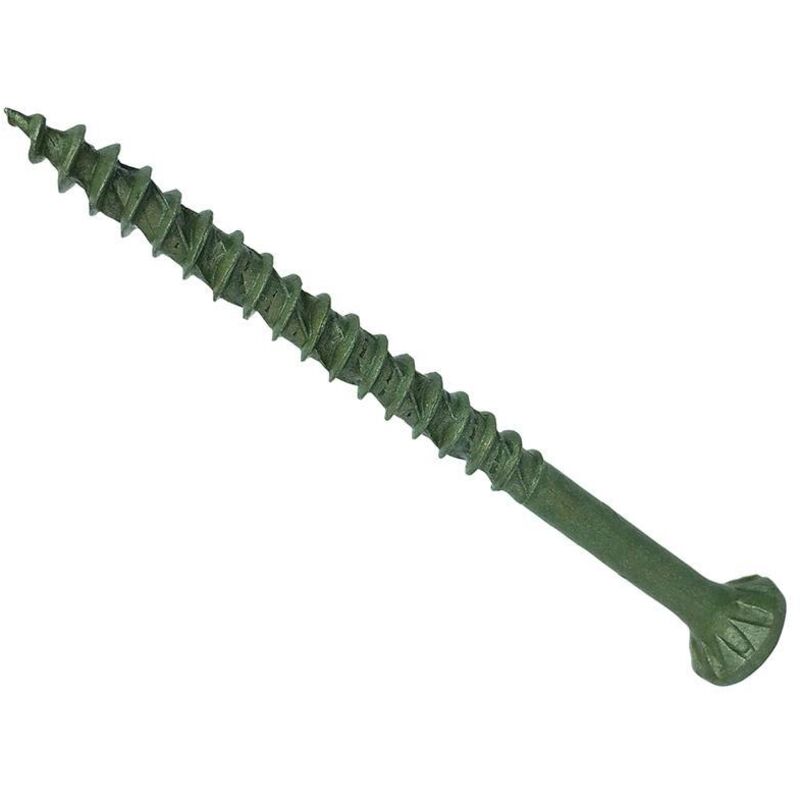 Forgefix - ForgeFast torx Compatible Decking Screws csk Green 4.5x75 T25 Tub 400 f