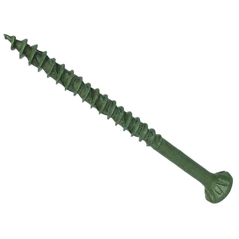 Forgefix - ForgeFast torx Compatible Decking Screws csk Green 4.5x75 T25 Tub 400 f