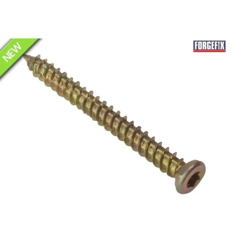 Forgefix - MAMCFS122 Concrete Frame Screw zyp 7.5 x 122mm Box 100 FORCFS122YN