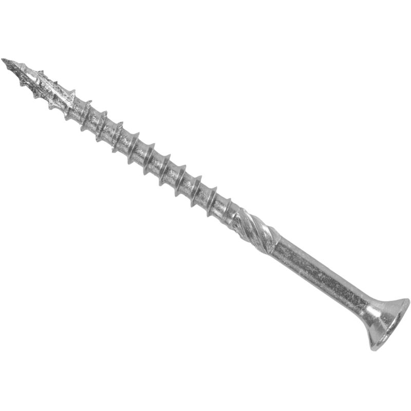 ForgeFix ForgeFast Pozi Compatible Exterior Screws eTech Silver 5.0 x 90mm Box 100