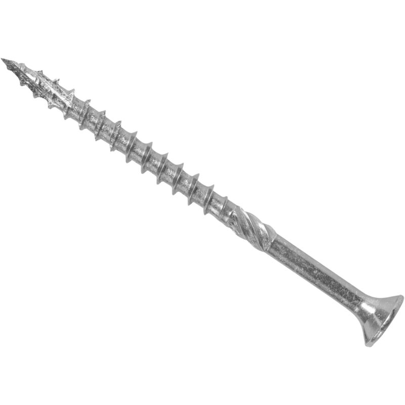ForgeFix ForgeFast Pozi Compatible Exterior Screws eTech Silver 6.0 x 80mm Box 100