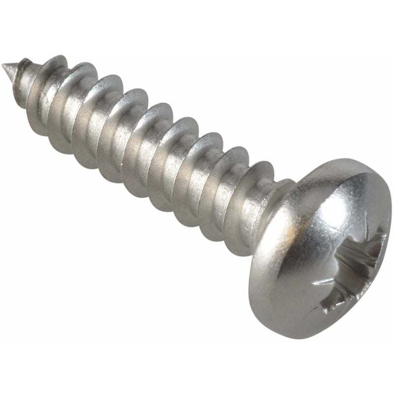 Forgefix - Self-Tapping Screw Pozi Pan A2 ss 3/4in x 10 ForgePack 20 FOR185260