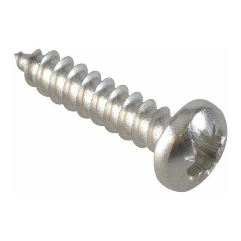 ForgeFix Self-Tapping Screw Pozi Pan Head SS 5/8in x 6 (Pack of 50) FPSTPP586SS