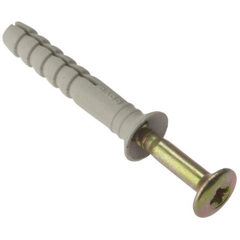 ForgeFix Hammer Fixing & Plug M6 x 35mm Bag 10 FORHF630M