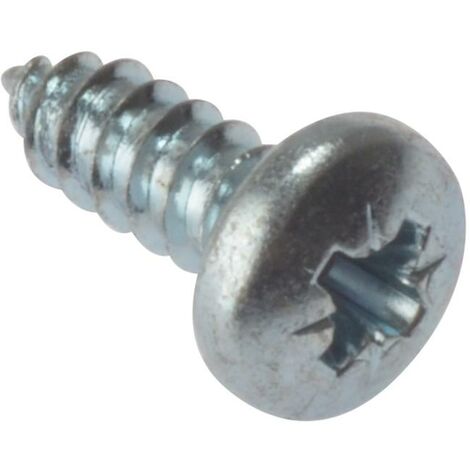 Forgefix Pozidriv Self-Tapping Screw ZP 1in x 10 Box 200