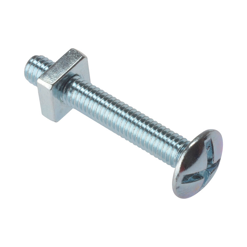 25RBN640 Roofing Bolt zp M6 x 40mm Bag 25 FORRBN640M - Forgefix