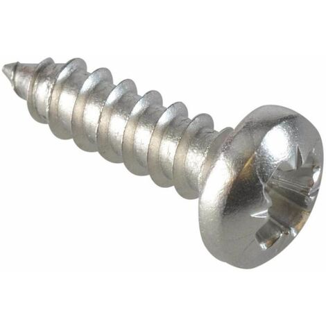 Forgefix Self-Tapping Screw Pozi Compatible Pan A2 SS 1/2in x 6 ForgePack 60 FOR