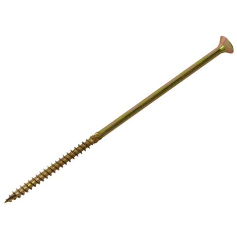 ForgeFix SPE6240Y Spectre PZ Compatible Wood Screw CSK ZYP 6.0 x 240mm Box 100