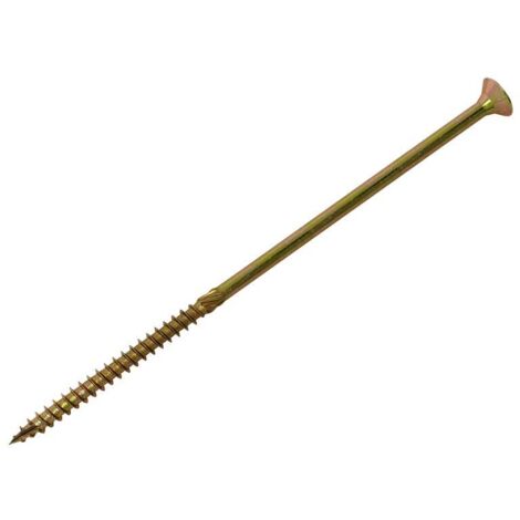 ForgeFix SPE6240Y Spectre PZ Compatible Wood Screw CSK ZYP 6.0 x 240mm Box 100