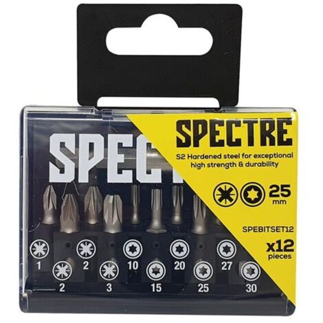 ForgeFix SPEBITSET12 Spectre Bit Set, 12 Piece FORSPBSPZT12