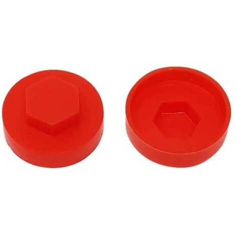 ForgeFix TFCC19PR TechFast Cover Cap Poppy Red 19mm (Pack 100) FORTFCC19PR