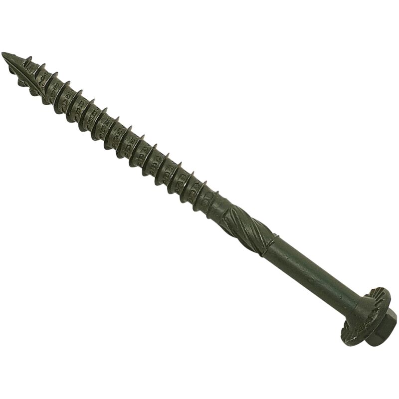 ForgeFix Timber Fixing Screws Green Treated 6.3 x 65mm Bag 20