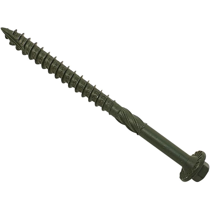 ForgeFix Timber Fixing Screws Green Treated 6.3 x 87mm Bag 20