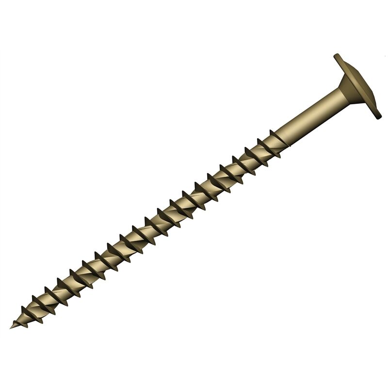 Forgefix - Wafer Head torx® Compatible Construction T40 Screws Tan 8x280mm Tub 25 FORCS8280