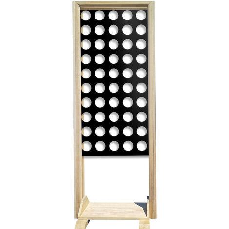FORI MEDI - Separè - Paravento modulabile - 70x190cm - in Legno e PVC  Nero