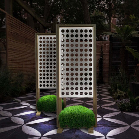 FORI PICCOLI - Separè  - Paravento modulabile - 70x190cm - in Legno e PVC - Colore: bianco