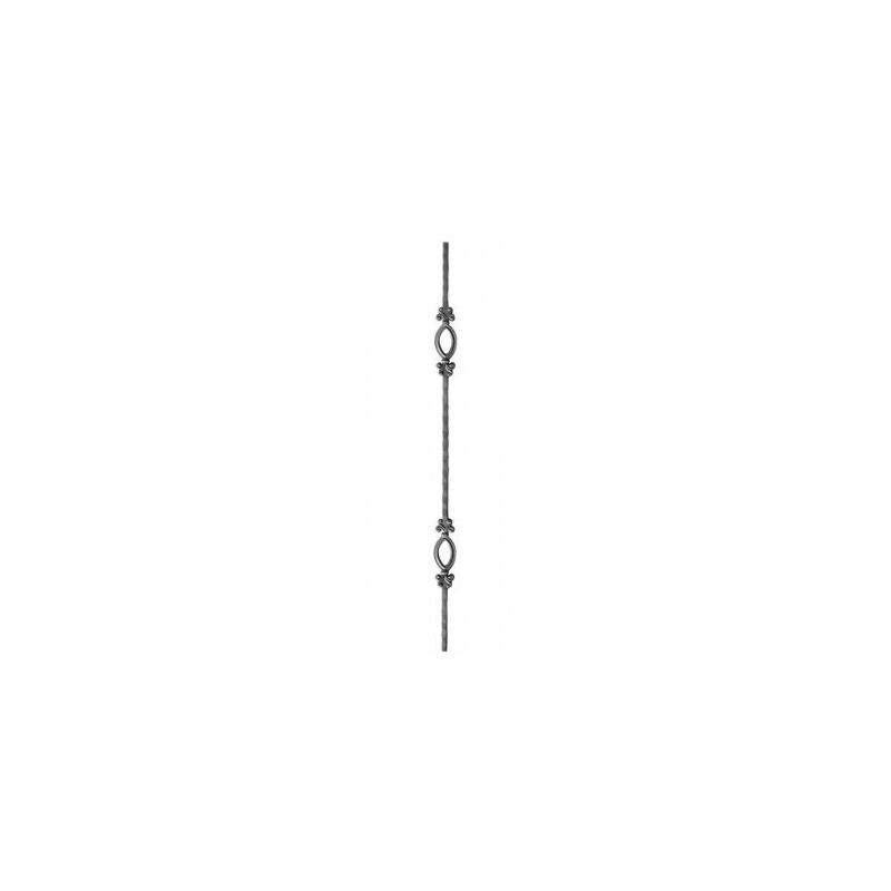 Forja balaustre FBA014B 2 aros oval