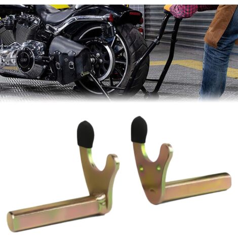 Fork Bracket for Motorcycle Stand Fork Bracket for Mounting Bracket Shoe Bracket for Oscillating Adapter Oscillating Lifting Hook for Motorcycle Jack (Square Tube in