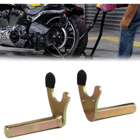 Fork Bracket for Motorcycle Stand Fork Bracket for Mounting Bracket Shoe Bracket for Oscillating Adapter Oscillating Lifting Hook for Motorcycle Jack (Square Tube in