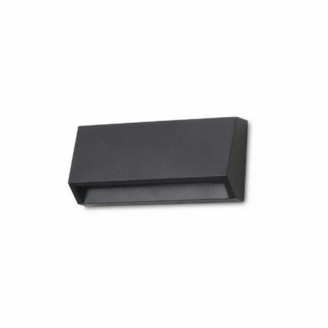 FORLIGHT Aplique Ip65 Grove Opaque Rectangular Short Led 1,4W 4000K Negro 95Lm - Negro