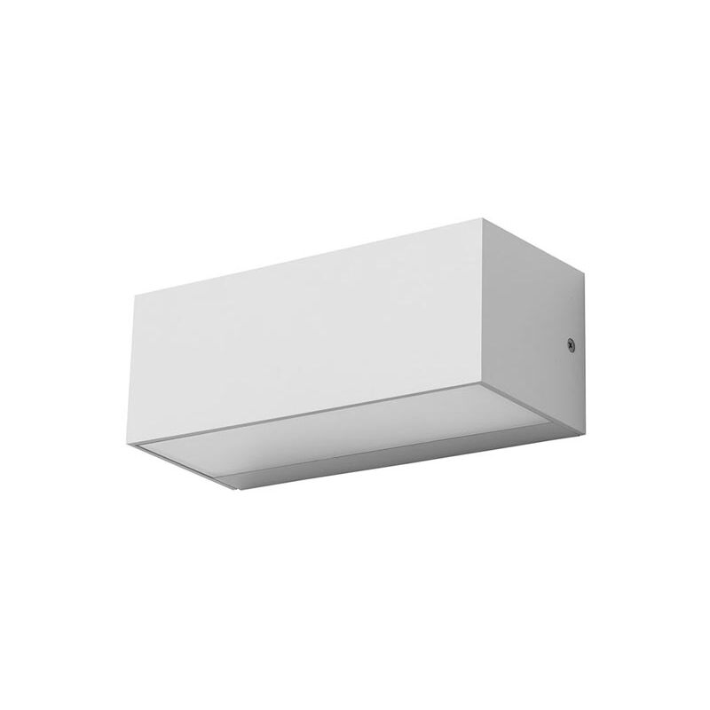 Ara big aplique exterior de empotrable de pared para bombilla E27 en color blanco