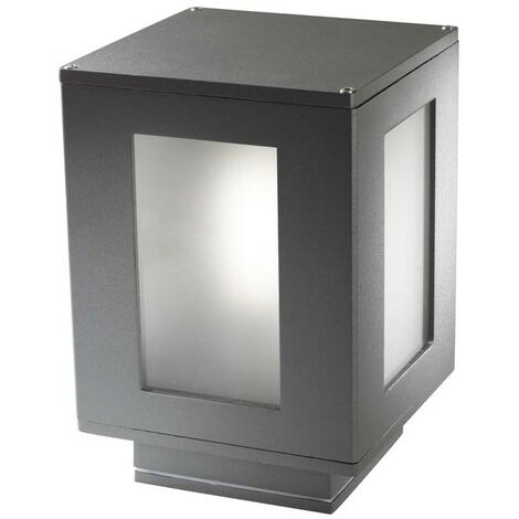 FORLIGHT Balise de Jardin Ip44 Alfil E27 15W Gris Urbain
