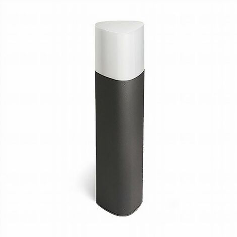 FORLIGHT Balise de Jardin Ip44 Mandela 500Mm E27 15W Gris Urbain 1500Lm