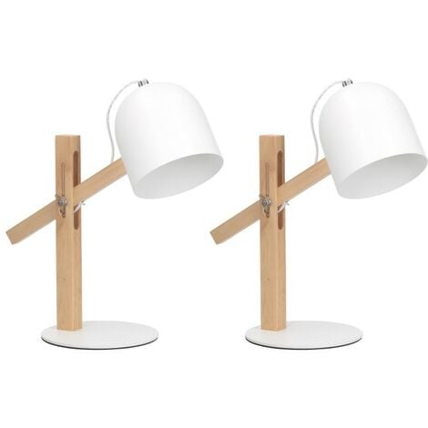 Lampe de table chambre lampe de table de chevet simple romantique créative  lait blanc boule Lampe de Bureau E27 ronde en bois massif Lampe de Lecture