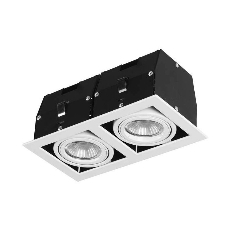 Forlight Cardan - 2 Light Twin Recessed Downlight Matt White