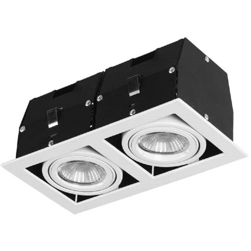 

Downlight Ip23 Cardan Double Gu10/G5,3 100W Blanco - Blanco - Forlight