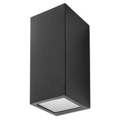 LEDS-C4 Forlight Cube - Aplique de exterior 2 luces Negro IP44