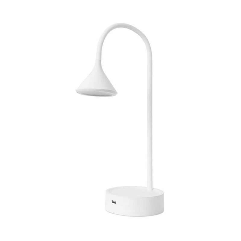 Forlight Lampada Da Tavolo Ding Led 6.6 Bianco Caldo - 3000K On-Off Bianco 326Lm