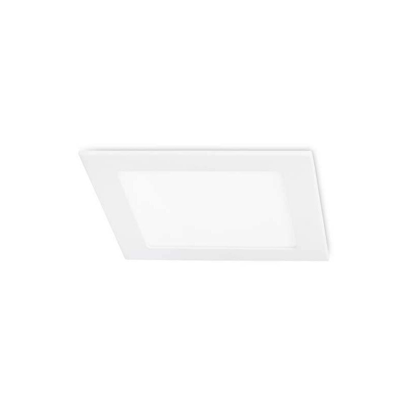 Image of Forlight Easy - Downlight da incasso quadrato a led integrato bianco opaco - bianco caldo