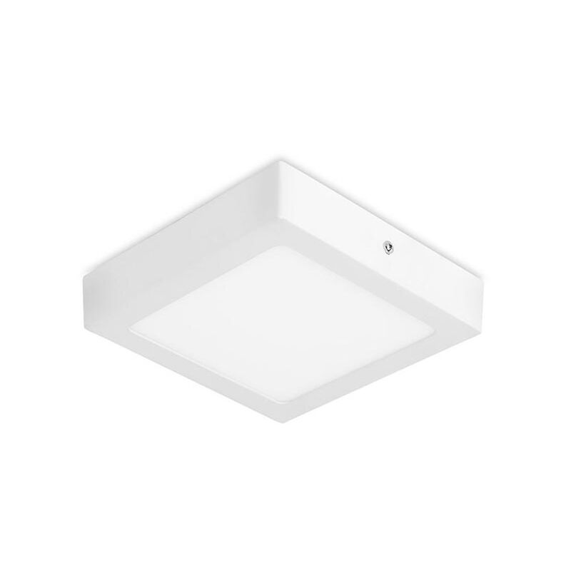 Downlight quadrato Easy Square con luce bianca calda 3000K in bianco