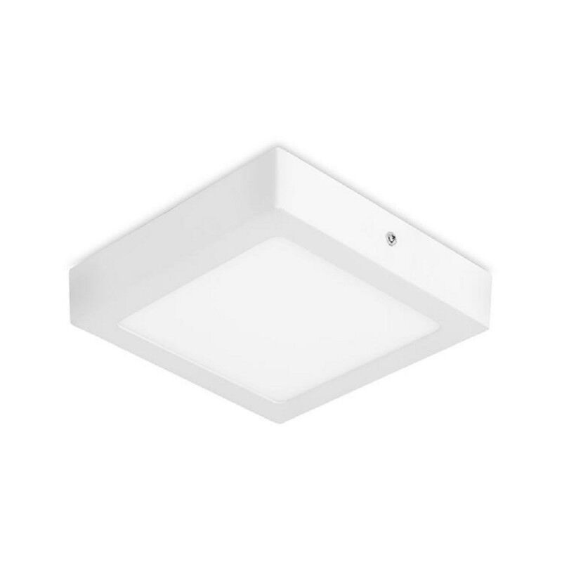 Image of Plafoniera Ip23 Easy Square Surface 225Mm Led 15.5W Bianco Caldo - 3000K On-Off b - Forlight