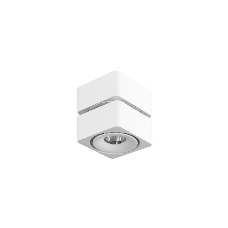 Image of Forlight Fox Plafón de Techo de Superficie Orientable con Luz LED Blanco Cálido 3000K 656lm. Color Blanco