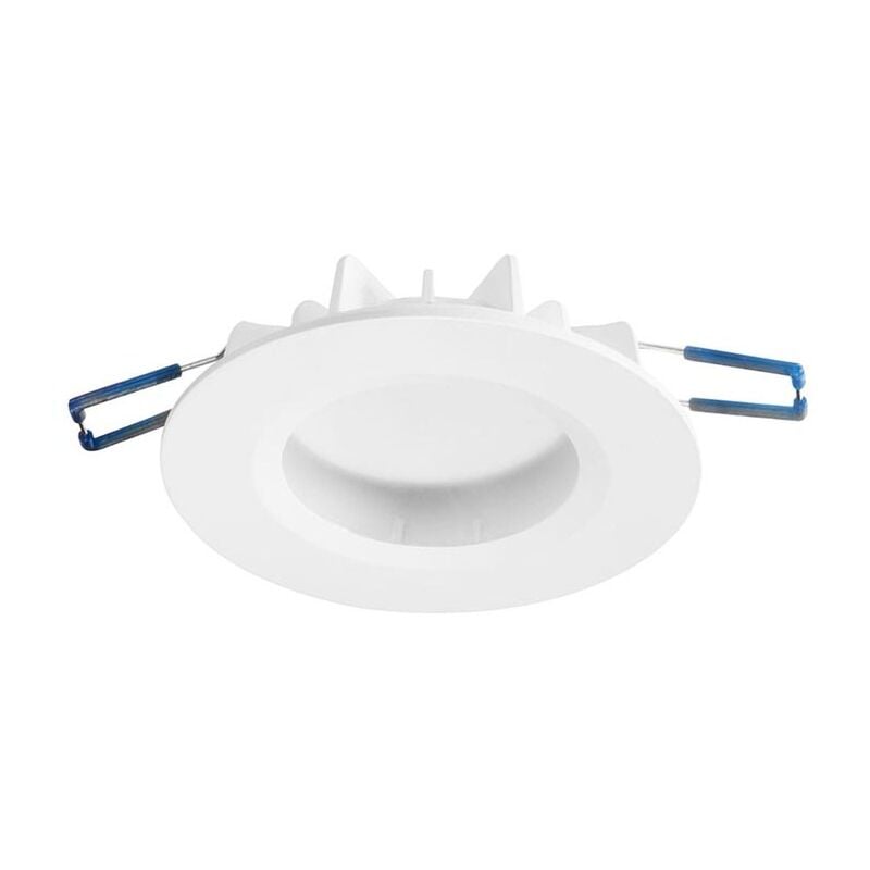 Image of Forlight Hide - Downlight da incasso a led 1 luce integrato Bianco opaco IP44 - Bianco caldo