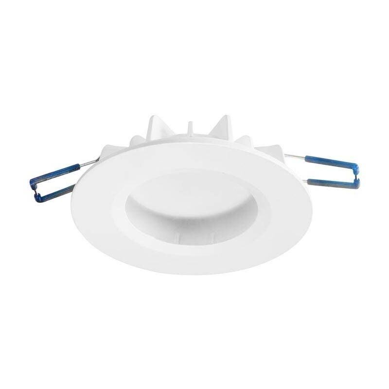 Forlight Hide - Integrated led 1 Light Recessed Downlight Matt White IP44 - Warm White