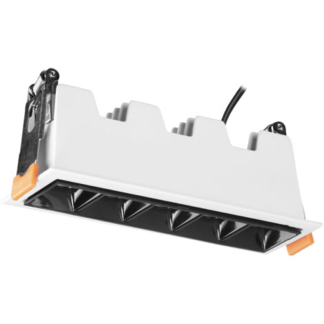 Forlight Jim - Downlight Empotrable de Techo LEDx5 Rectangular Luz Cálida 3000K de Aluminio Color Blanco 147x45mm